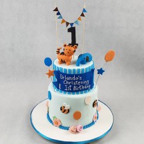 Baby Animal and Bee Cake (D, 3LB)